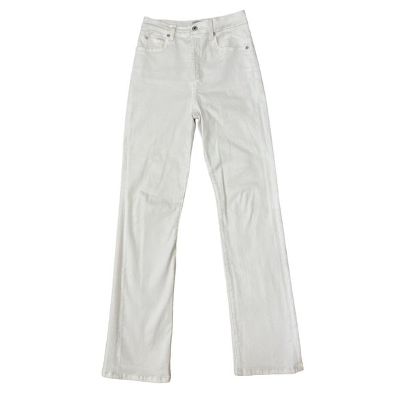 Eve Denim The Juliette Jean White Blanc Button Fly High Rise Size 26 $245 - Picture 5 of 15